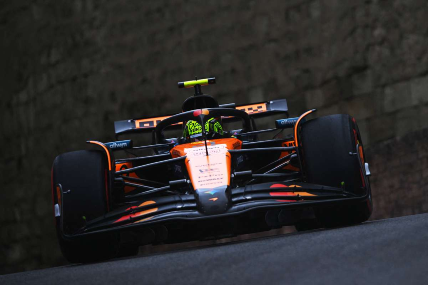 Lando Norris a dominat a treia sesiune de antrenamente la Baku