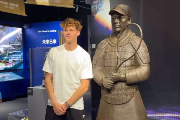 Jannik Sinner si statuia de teracota Pare mai puternic decat mine